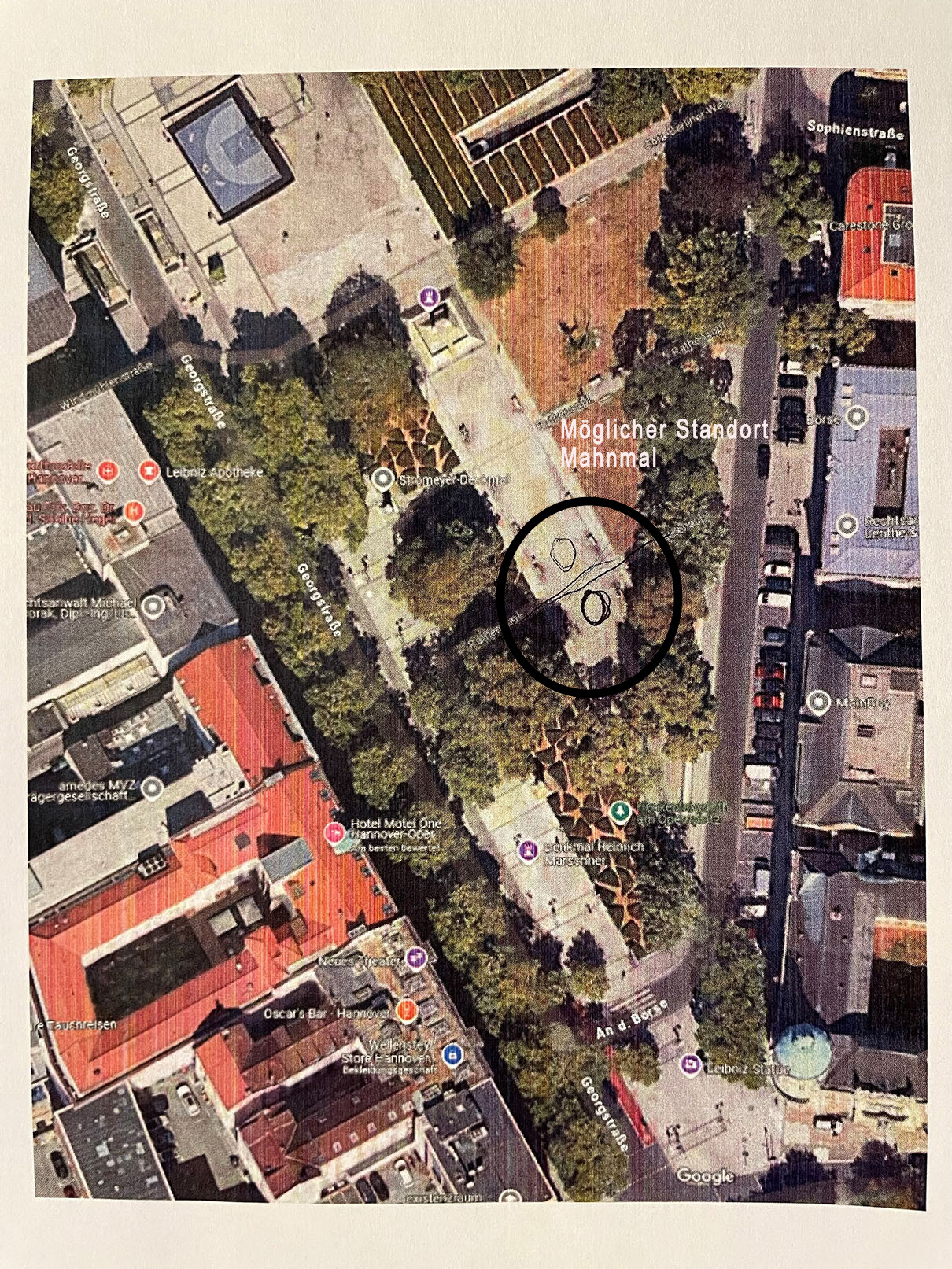 Opernplatz Draufsicht